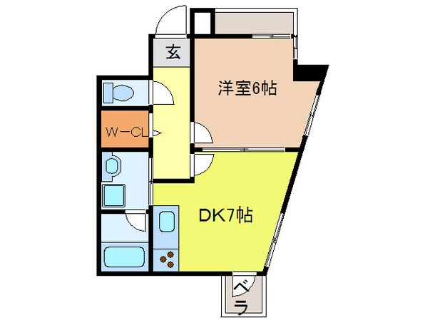 ハイリスベーネ池下の物件間取画像